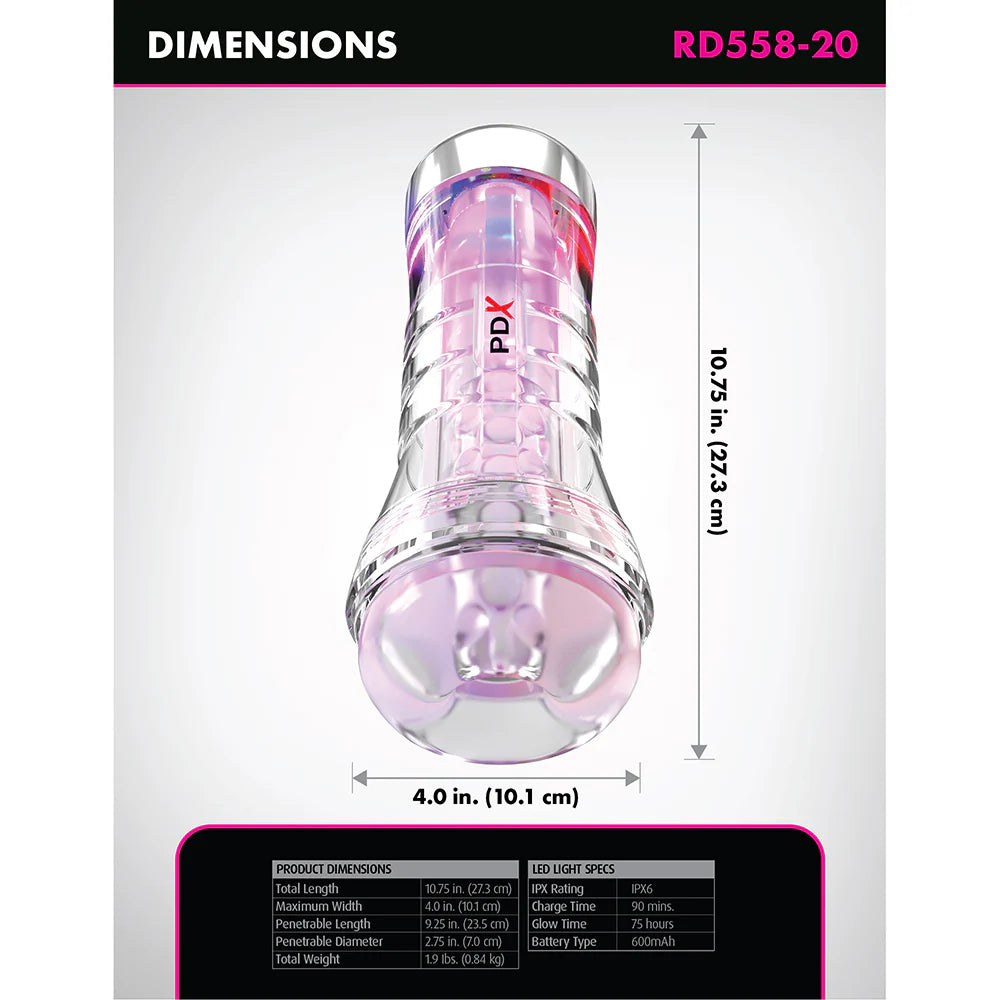 Elite ViewTube XXL See-Thru LED Stroker