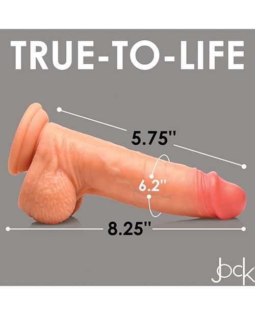 Jock Real Skin 8" - Sliding Skin Dual Density + Balls