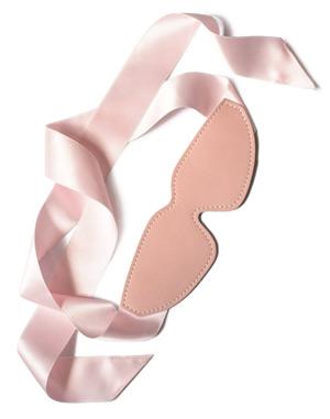 Pink Leather Blindfold
