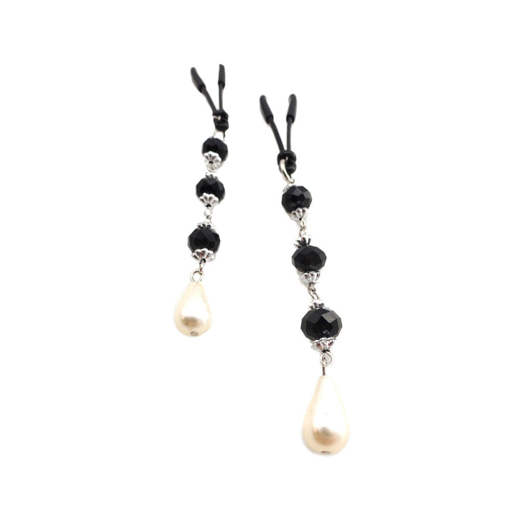 Bijoux de Nip Black + Pearl Clamps
