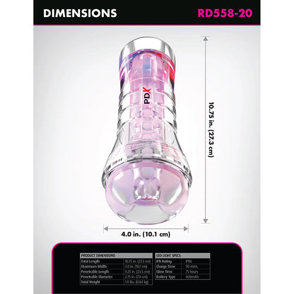 Elite ViewTube XXL See-Thru LED Stroker