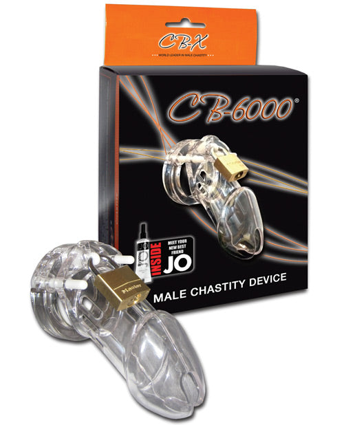 CB-6000 Chastity Device - Clear 3.25"