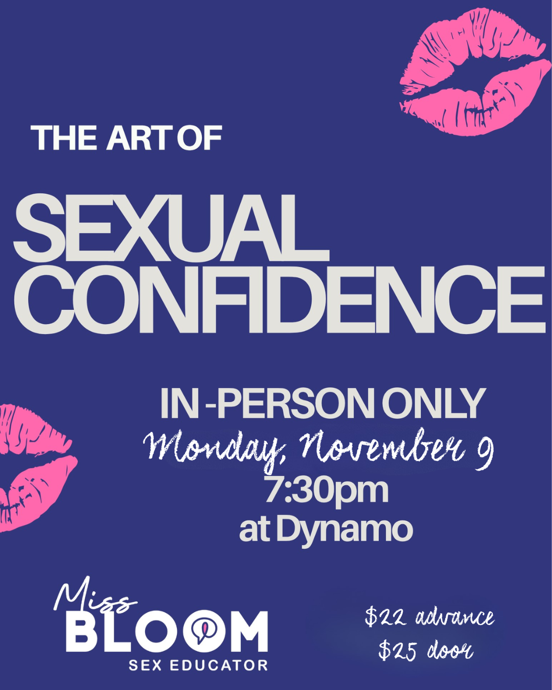 The Art of Sexual Confidence with Niki Davis-Fainbloom (IN-PERSON ONLY)