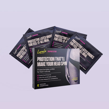 Lorals Panties Oral Sex Barrier: 4-Pack