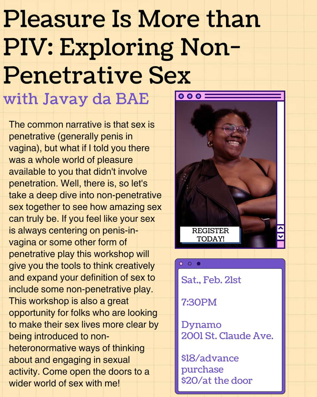 Pleasure Is More than  PIV: Exploring Non-Penetrative Sex with Javay da BAE
